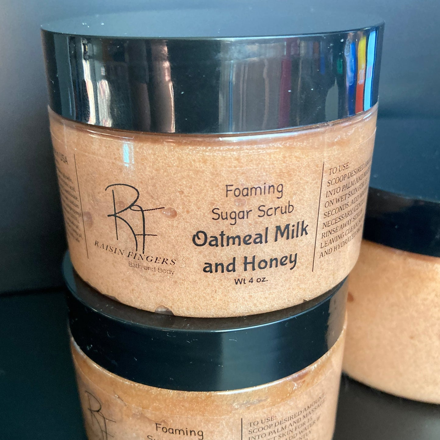 Oatmeal Milk and Honey Handmade Foaming Sugar Scrub