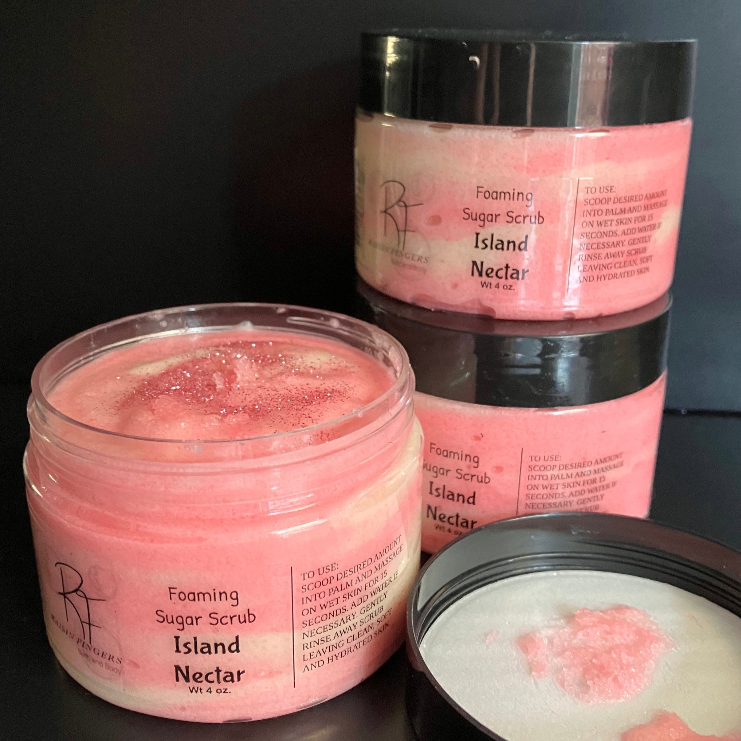 Island Nectar Handmade Foaming Sugar Scrub