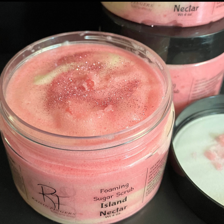 Island Nectar Handmade Foaming Sugar Scrub