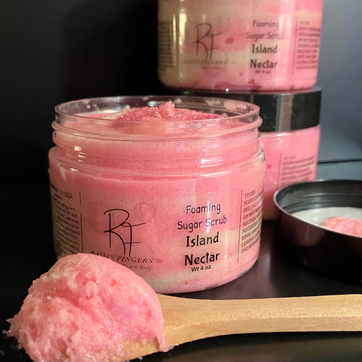 Island Nectar Handmade Foaming Sugar Scrub