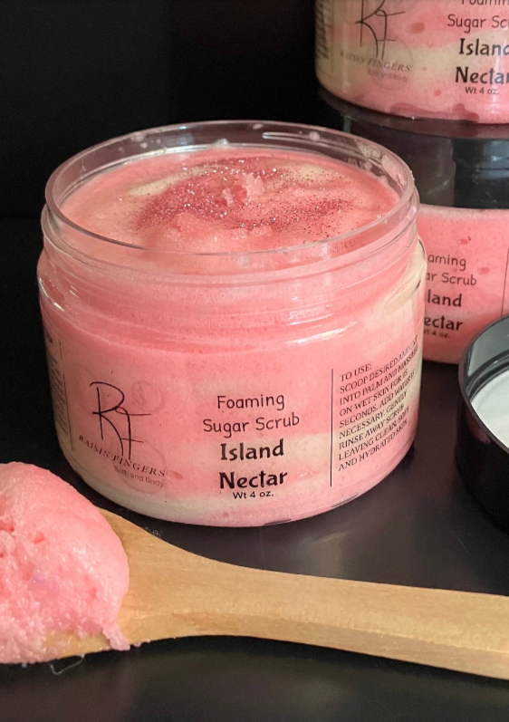 Island Nectar Handmade Foaming Sugar Scrub