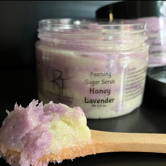 Honey Lavender Handmade Foaming Sugar Scrub