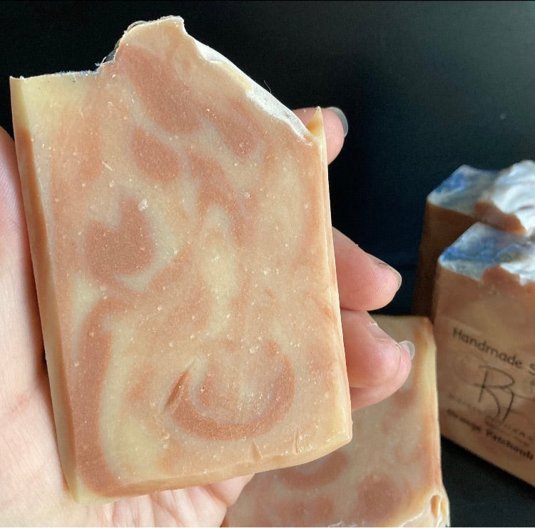 Orange Patchouli Essential Oil Handmade Soap